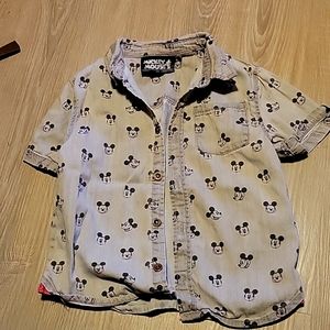 Mackey Mouse button down shirt size 5/6